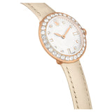 Swarovski Certa Crystals Silver Dial Beige Leather Strap Watch for Women - 5672968 Buy Now By Swarovski