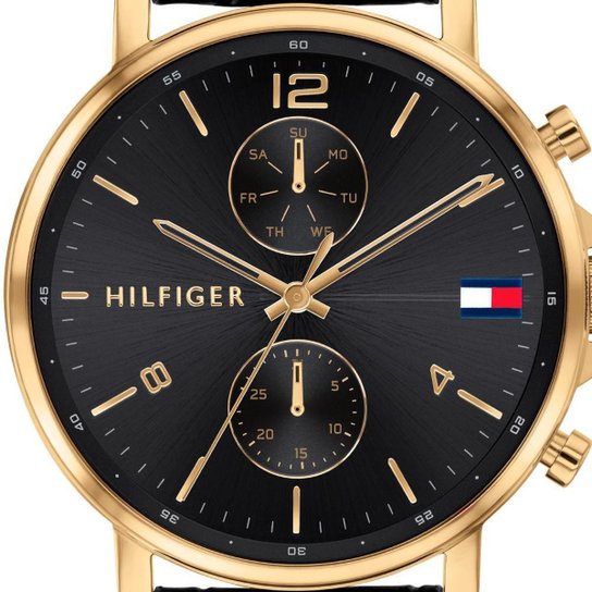 Tommy Hilfiger Daniel Black Dial Black Leather Strap Watch for Men - 1710417 Buy Now By Tommy Hilfiger