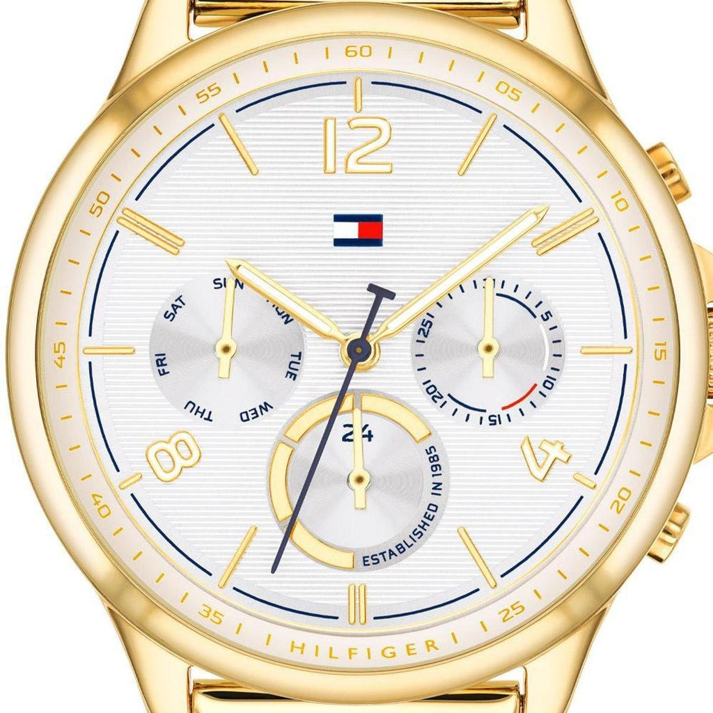 Tommy Hilfiger Harper Chronograph White Dial Gold Steel Strap Watch For Women - 1782223 Buy Now By Tommy Hilfiger