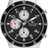 Tommy Hilfiger Jimmy Multifunction Black Dial Silver Steel Strap Watch For Men - 1791950 Buy Now By Tommy Hilfiger