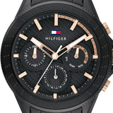 Tommy Hilfiger Aiden Chronograph Black Dial Black Steel Strap Watch For Men - 1791858 Buy Now By Tommy Hilfiger