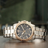 Guess Commander Chronograph Blue Dial Two Tone Steel Strap Watch for Men - GW0056G5 Buy Now By Guess