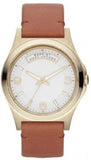 Marc Jacobs Baby Dave White Dial Brown Leather Strap Watch for Women - MBM1261