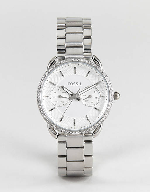 Fossil Tailor White Dial Silver Steel Strap Watch for Women - ES4262 Buy Now By Fossil