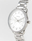 Fossil Tailor White Dial Silver Steel Strap Watch for Women - ES4262 Buy Now By Fossil