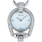 Gucci Horsebit Collection Diamonds Mother of Pearl Dial Silver Steel Strap Watch For Women - YA139505 Buy Now By Gucci
