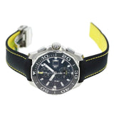 Tag Heuer Aquaracer Automatic Chronograph Black Dial Black Nylon Strap Watch for Men - CAY211A.FC6361 Buy Now By Tag Heuer