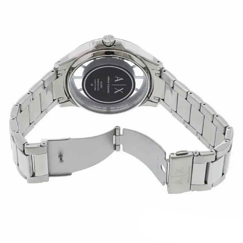 Armani Exchange Hampton Chronograph Grey Dial Silver Steel Strap Watch For Men - AX2405 Buy Now By Armani Exchange
