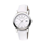 Burberry The City White Dial White Leather Strap Watch for Women - BU9128 Buy Now By Burberry