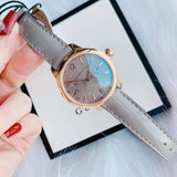 Burberry The Classic Quartz Grey Dial Grey Leather Strap Watch For Women - BU10119 Buy Now By Burberry