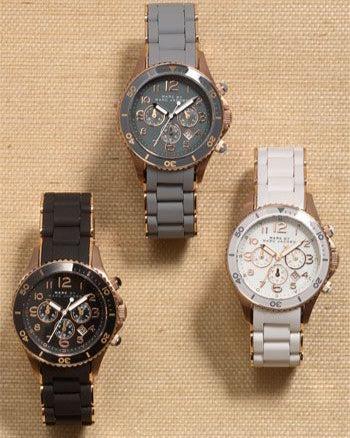 Marc Jacobs Rock Chronograph Grey Dial Grey Silicone Strap Watch for Women - MBM2550 Buy Now By Marc Jacobs