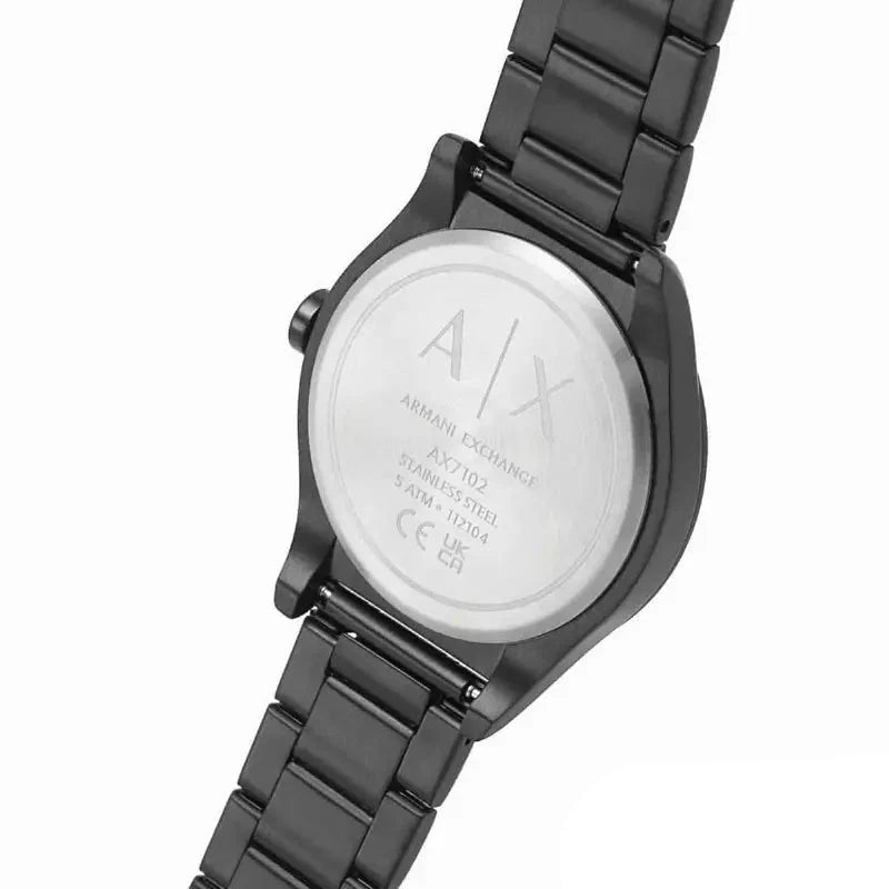Armani Exchange Nico Analog Black Dial Black Steel Strap Watch For Men - AX7102 Buy Now By Armani Exchange