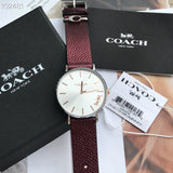 Coach Perry White Dial Brown Leather Strap Watch for Women - 14503154 Buy Now By Coach