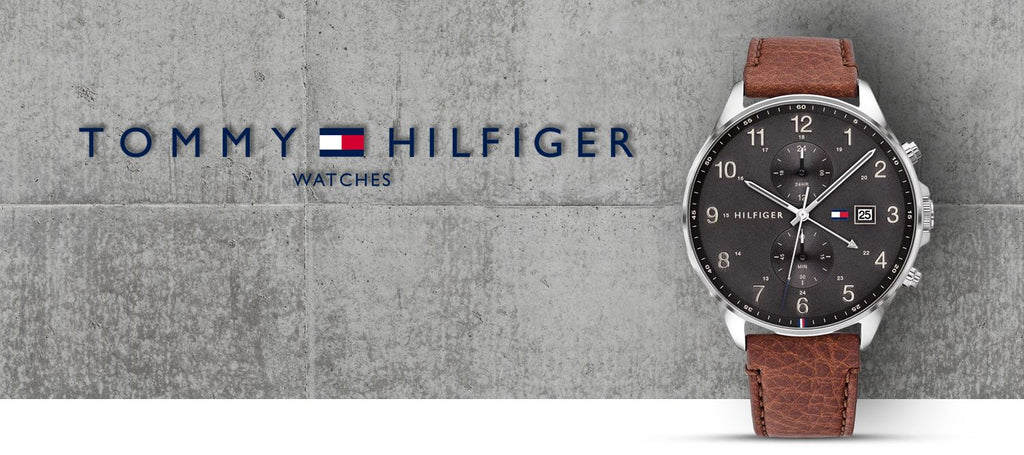 Tommy Hilfiger West Chronograph Grey Dial Brown Leather Strap Watch For Men - 1791710 Buy Now By Tommy Hilfiger