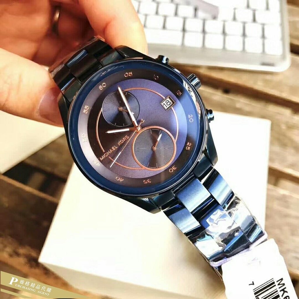 Michael Kors Briar Blue Dial Blue Steel Strap Watch For Women - MK6468 Buy Now By Michael Kors