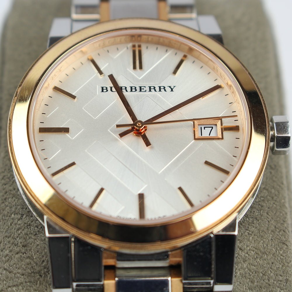 Burberry The City White Dial Two Tone Steel Strap Watch for Women - BU9105 Buy Now By Burberry