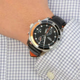 Fossil Wakefield Chronograph Black Dial Black Leather Strap Watch for Men - CH2953 Buy Now By Fossil