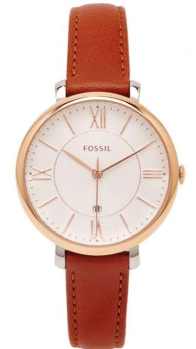 Fossil Jacqueline White Dial Brown Leather Strap Watch for Women - ES3842 Buy Now By Fossil