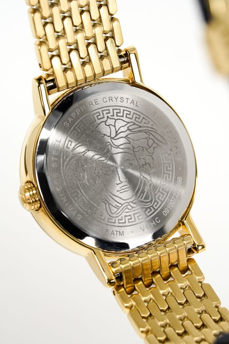 Versace Virtus Quartz Black Dial Gold Steel Strap Watch for Women - VEHC00619 Buy Now By Versace