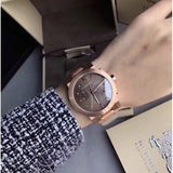Burberry The City Grey Dial Rose Gold Steel Strap Unisex Watch - BU9754 Buy Now By Burberry