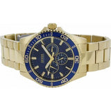Guess Chaser Multifunction Blue Dial Gold Steel Strap Watch for Men - W0172G5 Buy Now By Guess