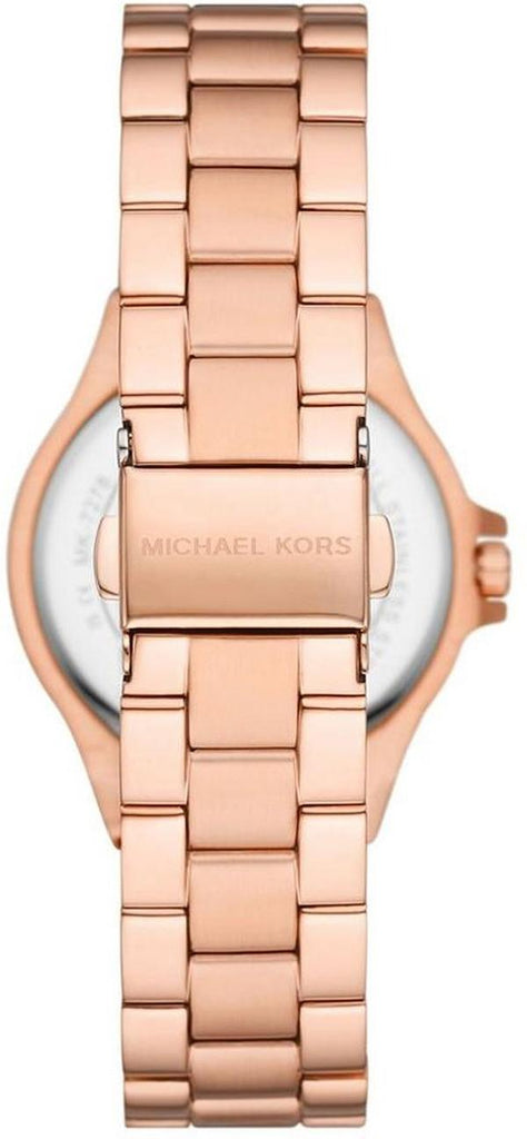 Michael Kors Lennox Three Hand Silver Dial Rose Gold Steel Strap Watch For Women - MK7279 Buy Now By Michael Kors