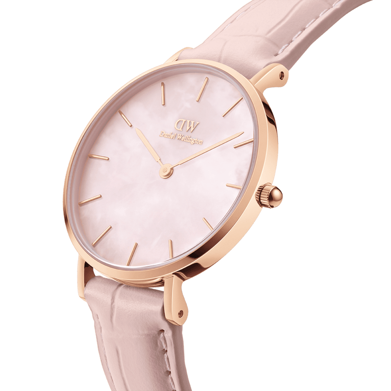 Daniel Wellington Petite Rouge Pink Dial Pink Leather Strap Watch For Women - DW00100511 Buy Now By Daniel Wellington