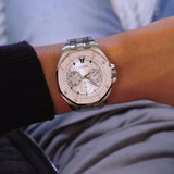 Guess Analog Quartz Silver Dial Silver Steel Strap Watch For Men - U0377G1 Buy Now By Guess
