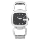 Gucci G Gucci Black Dial Silver Steel Strap Watch For Women - YA125407 Buy Now By Gucci