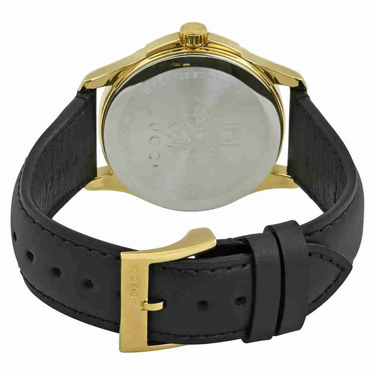 Gucci Le Marche Des Merveilles Quartz Green Dial Black Leather Strap Watch For Women - YA126463 Buy Now By Gucci