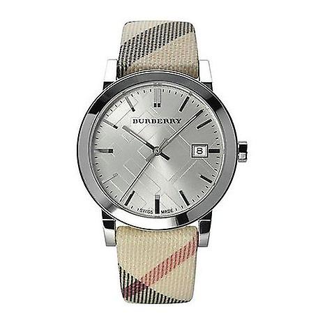 Burberry The City Nova Silver Dial White Leather Strap Watch for Women - BU9022 Buy Now By Burberry