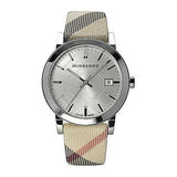 Burberry The City Nova Silver Dial White Leather Strap Watch for Women - BU9022 Buy Now By Burberry