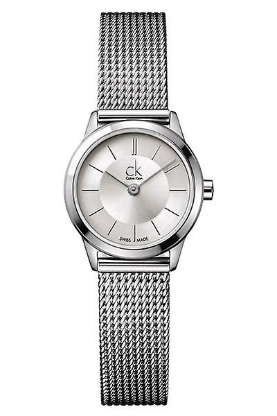 Calvin Klein Minimal White Dial Silver Mesh Bracelet Watch for Men - K3M22126 Buy Now By Calvin Klein