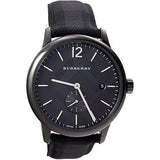 Burberry The Classic Round Horseferry Black Dial Black Leather Strap Watch for Men - BU10010 Buy Now By Burberry