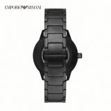 Emporio Armani Meccanico Automatic Black Dial Black Steel Strap Watch For Men - AR60054 Buy Now By Emporio Armani