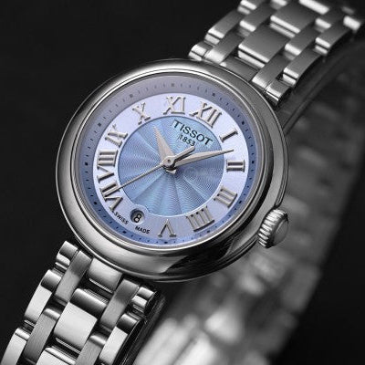 Tissot Bellissima Small Lady Light Blue Dial Silver Steel Strap Watch for Women - T126.010.11.133.00 Buy Now By Tissot
