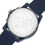 Armani Exchange Outerbanks Chronograph Blue Dial Blue Silicone Strap Watch For Men - AX7128 Buy Now By Armani Exchange