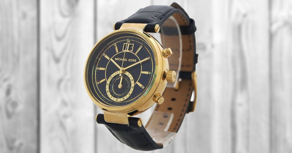 Michael Kors Sawyer Blue Dial Blue Leather Strap Watch for Women - MK2425 Buy Now By Michael Kors