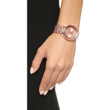 Marc Jacobs Tether Transparent Rose Gold Dial Rose Gold Steel Strap Watch for Women - MBM3414 Buy Now By Marc Jacobs