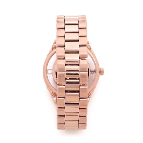 Marc Jacobs Tether Transparent Rose Gold Dial Rose Gold Steel Strap Watch for Women - MBM3414 Buy Now By Marc Jacobs