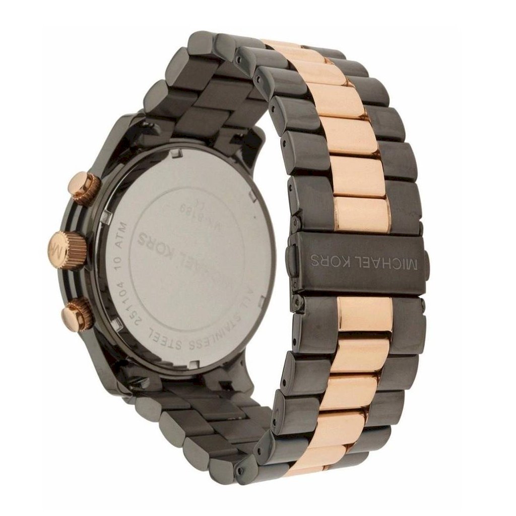 Michael Kors Runway Chronograph Grey Dial Two Tone Steel Strap Unisex Watch - MK8189 Buy Now By Michael Kors