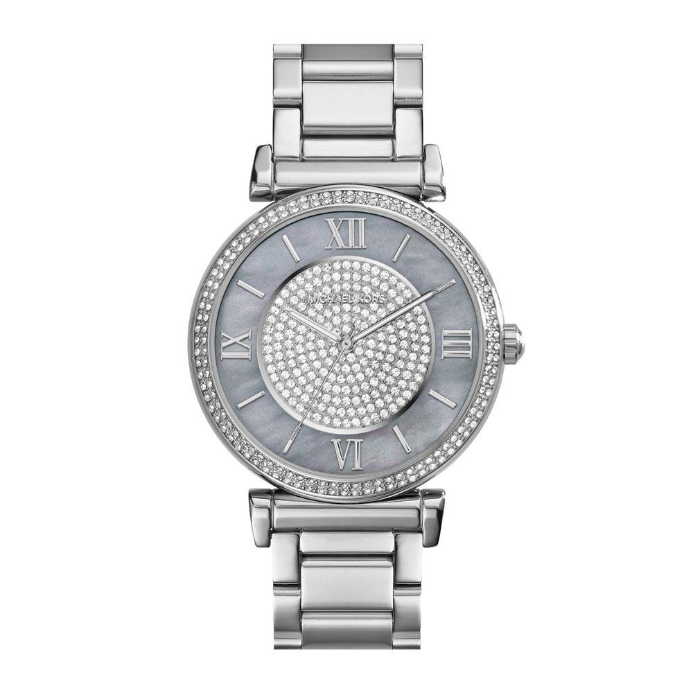 Michael Kors Caitlin Crystal Dial Silver Steel Strap Watch for Women - MK3331 Buy Now By Michael Kors