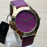 Marc Jacobs Blade Purple Dial Purple Leather Strap Watch for Women - MBM1203 Buy Now By Marc Jacobs
