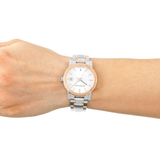 Burberry The City White Dial Two Tone Steel Strap Watch for Women - BU9105 Buy Now By Burberry