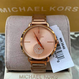 Michael Kors Portia Rose Gold Dial Two Tone Steel Strap Watch for Women - MK3706 Buy Now By Michael Kors