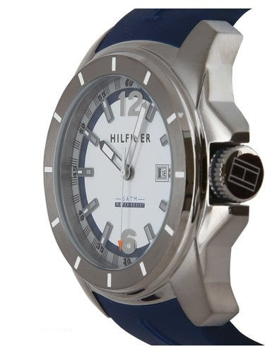 Tommy Hilfiger Windsurf White Dial Blue Rubber Strap Watch for Men - 1791113 Buy Now By Tommy Hilfiger