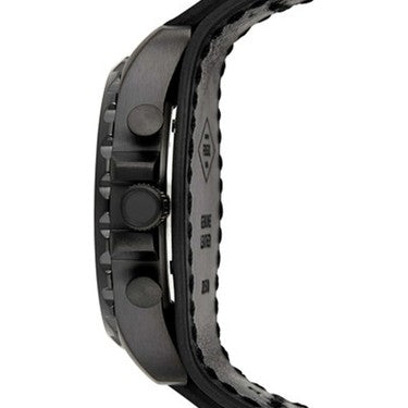 Fossil Nate Chronograph Black Dial Black Leather Strap Watch for Men - JR1510 Buy Now By Fossil