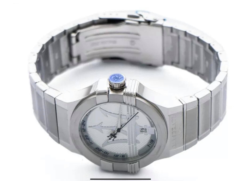 Maserati Potenza Silver Dial Silver Steel Strap Watch For Men - R8853108002 Buy Now By Maserati