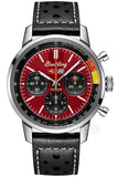 Breitling Top Time B01 Chevrolet Corvette Red Dial Black Leather Strap Watch for Men - AB01761A1K1X1 Buy Now By Breitling