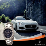 Maserati Competizione Blue Dial Silver Steel Strap Watch For Men - R8853100011 Buy Now By Maserati